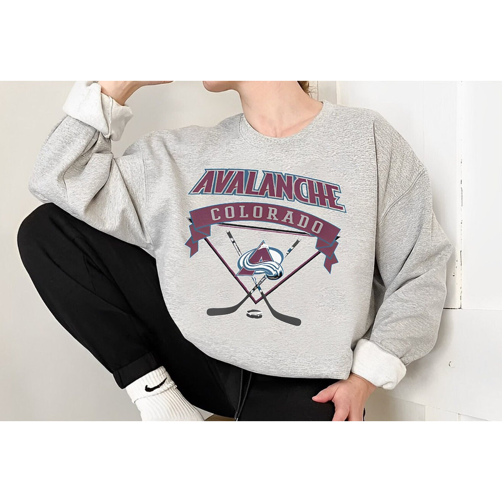 Vintage Colorado Avalanche Sweatshirt, Avalanche Tee, Hockey Sweatshirt, College Sweater, Hockey Fan Shirt, Colorado Hockey Shirt.jpg