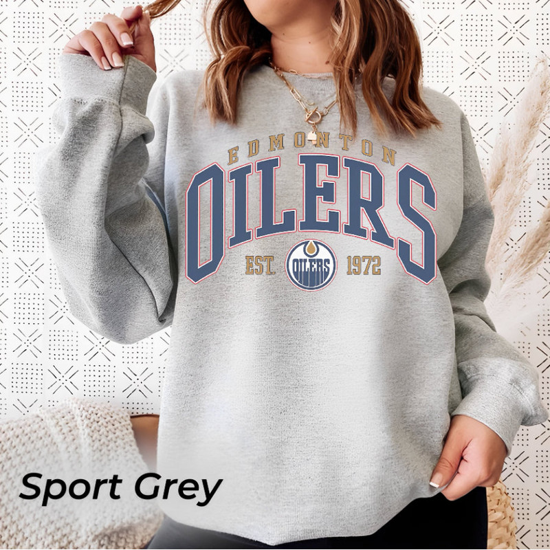 Vintage Edmonton Oilers Sweatshirt, Oilers Tee, Hockey Sweatshirt, College Sweater, Hockey Fan Shirt, Edmonton Hockey Shirt.jpg