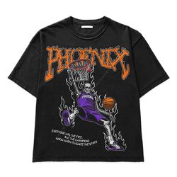 phoenix basketball t shirt   phoenix graphic bootleg t-shirt