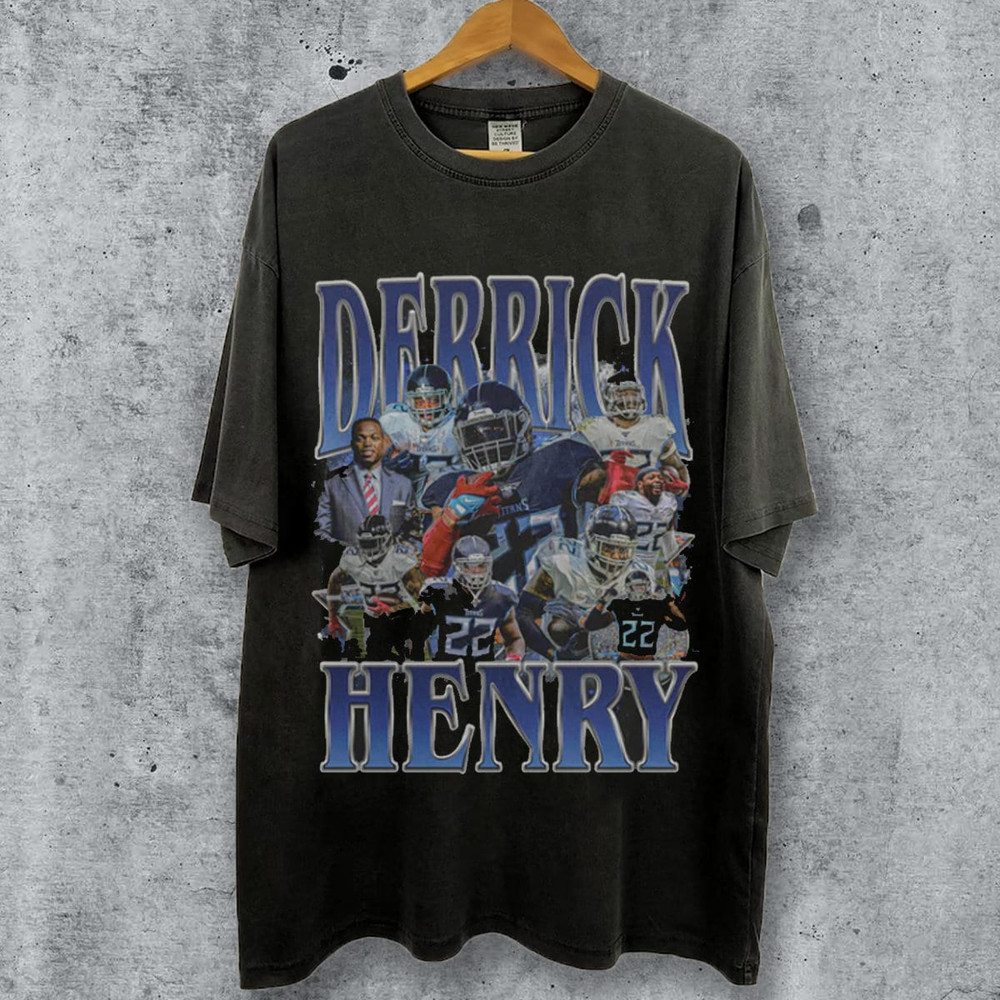 Derrick Henry 90s Vintage Bootleg Style Football T-Shirt, Derrick Henry Double Sided Shirt, Retro American Football Tee For Woman and Man.jpg