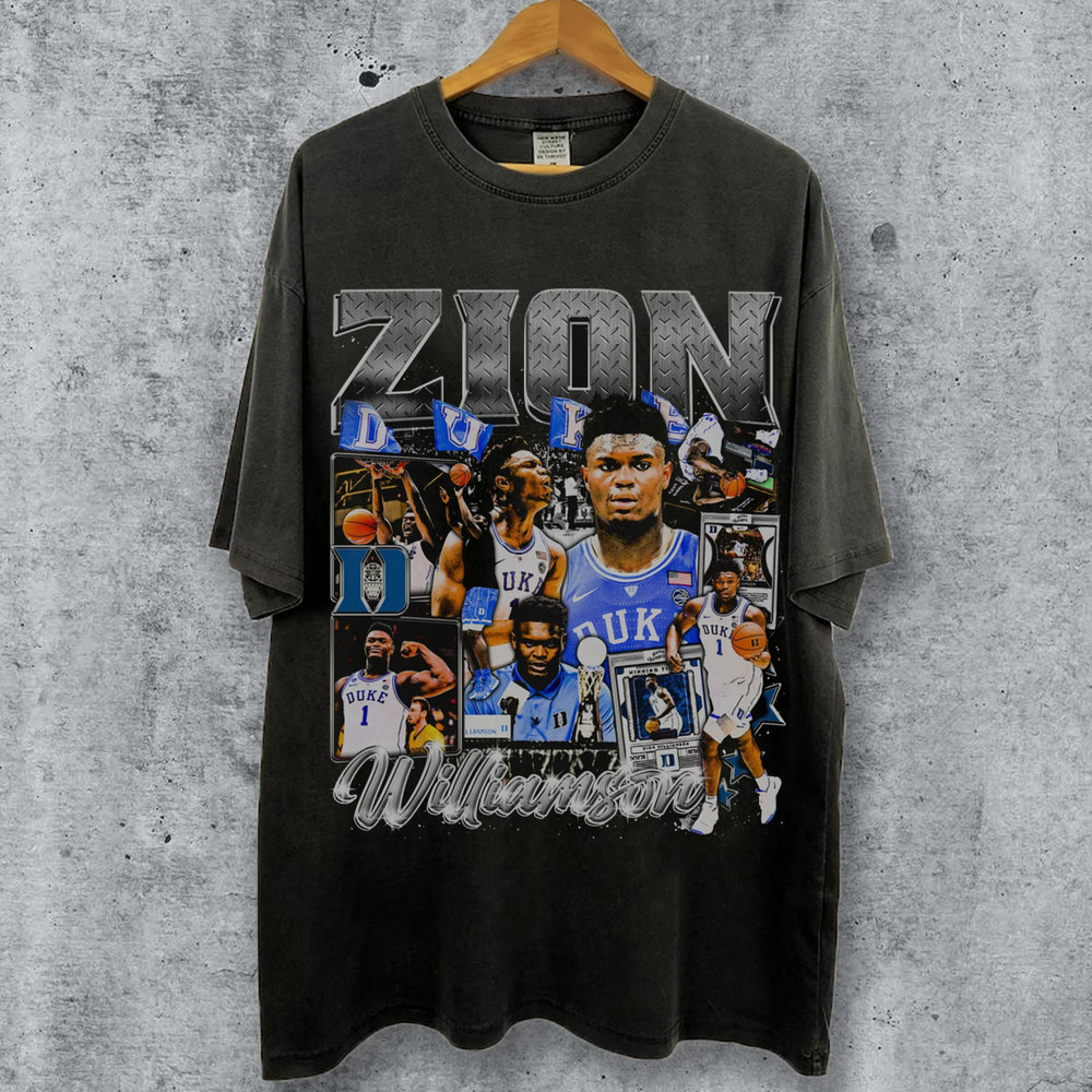 Vintage 90s Graphic Style Zion Williamson T-Shirt - Zion Williamson Graphic Shirt - Retro American Basketball Oversized T-Shirt Bootleg Gift.jpg