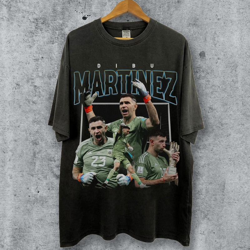 Vintage Style Emiliano MartÃnez T Shirt, Emiliano MartÃnez Bootleg Shirt, Argentina Soccer Shirt, Football Fan Gifts, Soccer Tee.jpg
