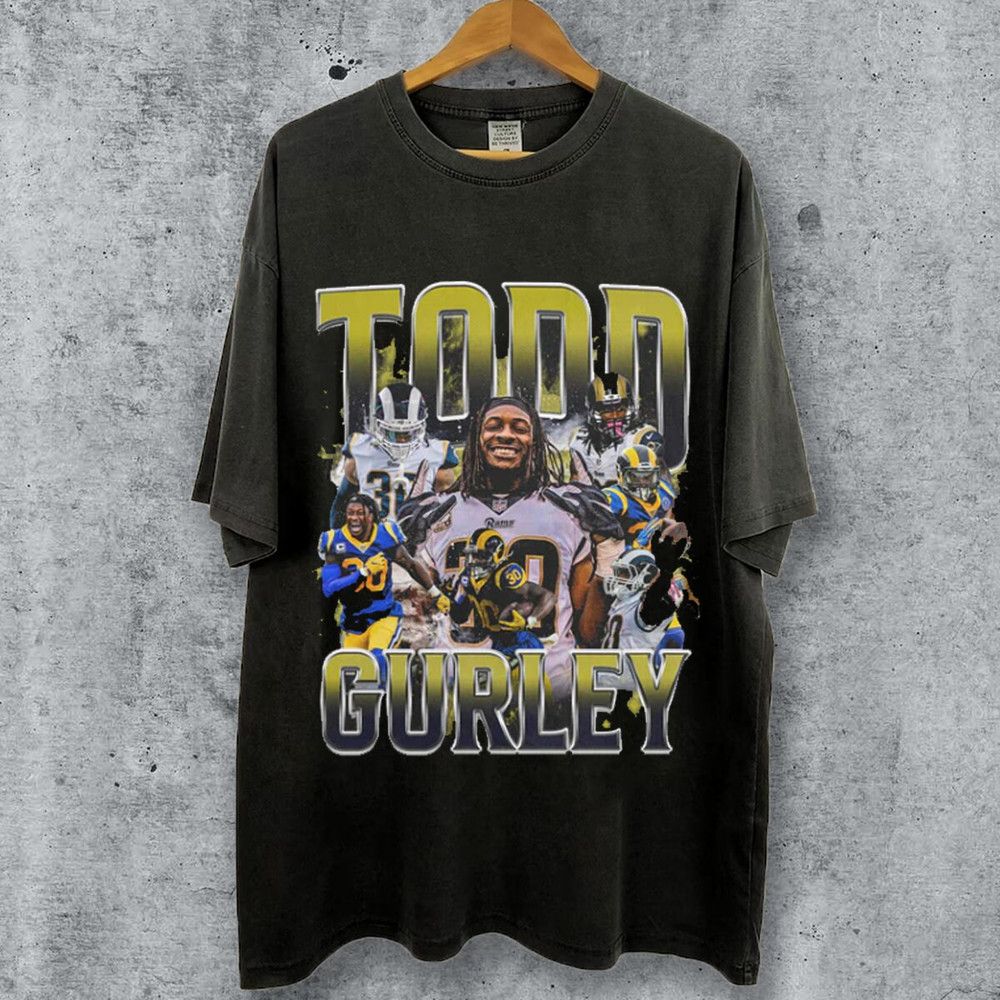 Vintage 90s Graphic Style Todd Gurley T-Shirt, Todd Gurley Tee, Retro Todd Gurley Unisex T-Shirt, Football T-Shirt, Sport T-Shirt.jpg