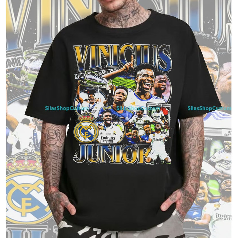 Vintage 90s Graphic Style Vinicius Jr T-Shirt, Vinicius Jr Tee, Vinicius Jr T-Shirt, Soccer T-Shirt, Sport Tee.jpg
