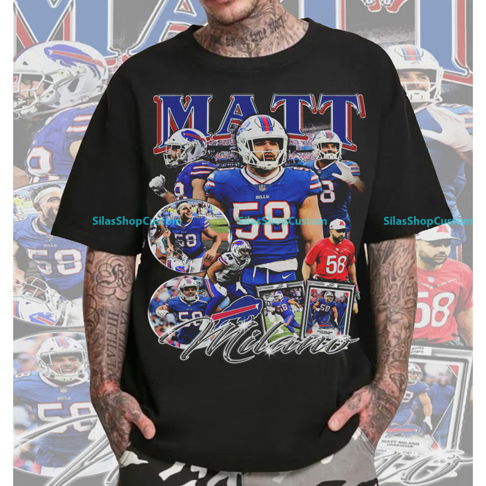 Vintage 90s Graphic Style Matt Milano T-Shirt, Matt Milano Tee, Retro Matt Milano Oversized T-Shirt, Football T-Shirt, Sport T-Shirt.jpg