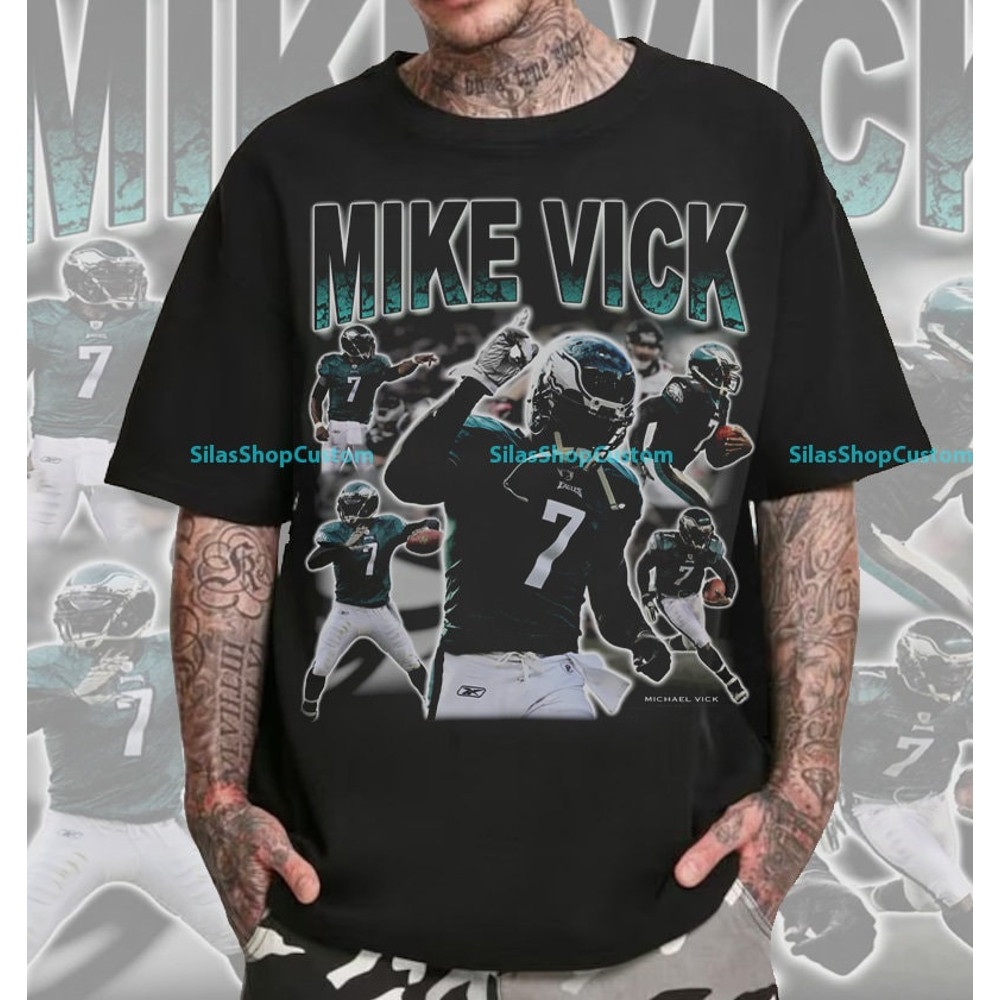 Vintage 90s Graphic Style Michael Vick T-Shirt, Michael Vick Tee, Retro Michael Vick Oversized T-Shirt, Football T-Shirt, Sport T-Shirt.jpg