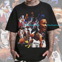 vintage 90s basketball bootleg style t-shirt, ja morant graphic t-shirt, ja mor