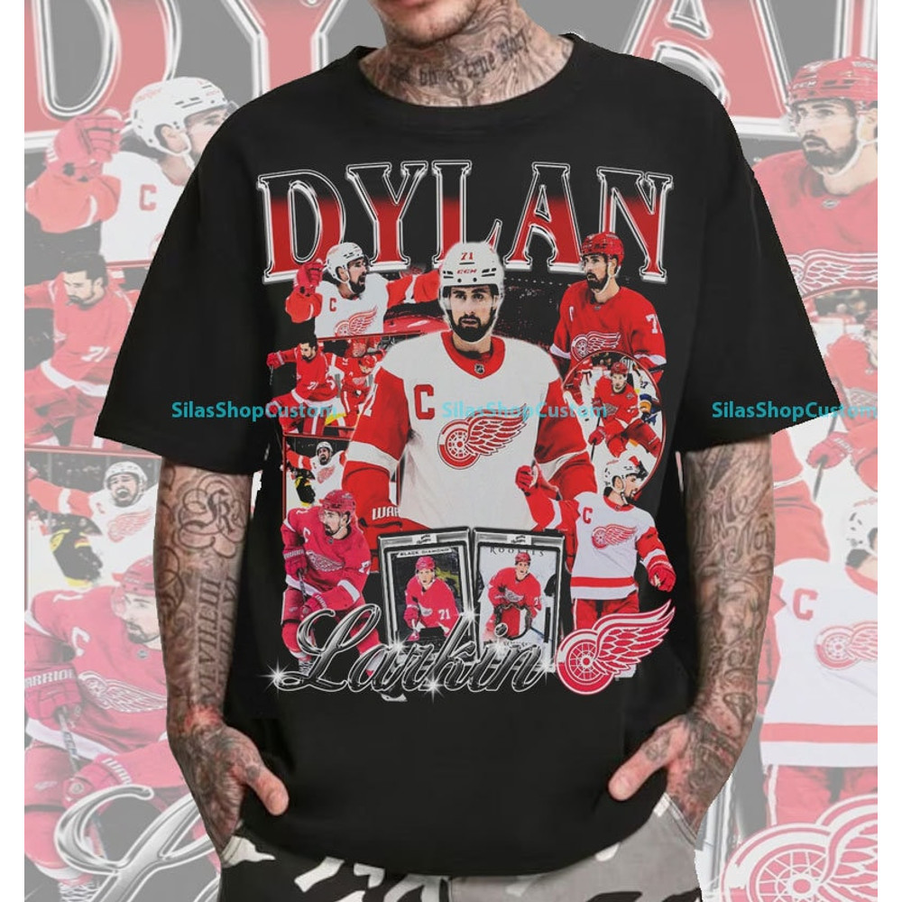 Vintage 90s Graphic Style Dylan Larkin T-Shirt, Dylan Larkin Tee, Retro Dylan Larkin Unisex T-Shirt, Hockey T-Shirt, Sport T-Shirt.jpg