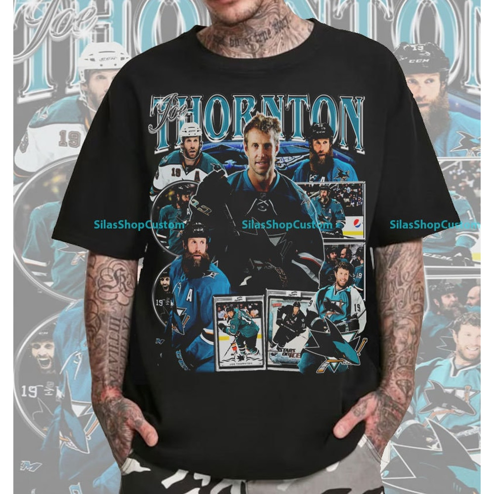 Vintage 90s Graphic Style Joe Thornton T-Shirt, Joe Thornton Tee, Retro Joe Thornton Unisex T-Shirt, Hockey T-Shirt, Sport T-Shirt.jpg