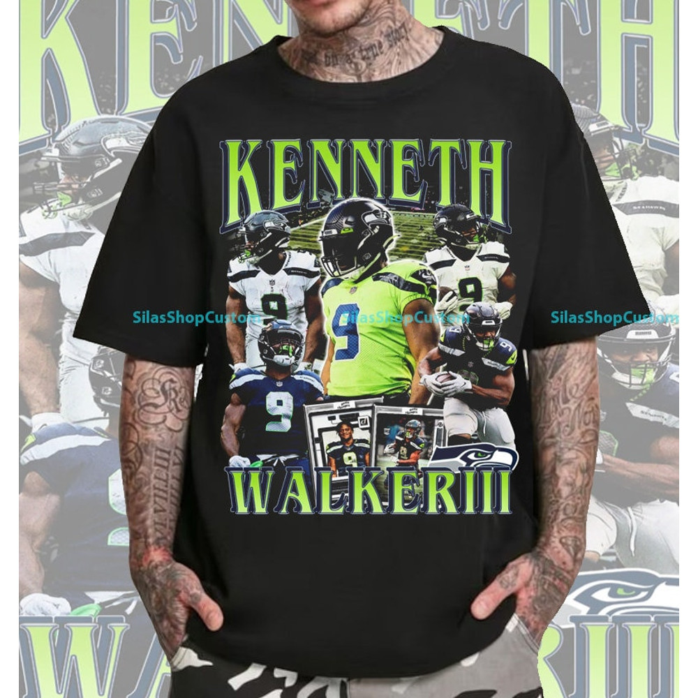 Vintage 90s Graphic Style Kenneth Walker III T-Shirt, Kenneth Walker III Tee, Kenneth Walker III T-Shirt, Football T-Shirt, Sport T-Shirt.jpg