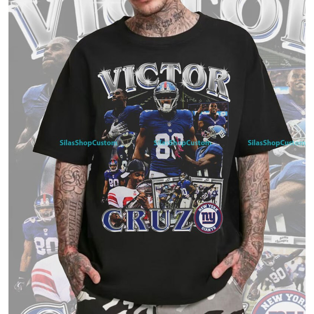 Vintage 90s Graphic Style Victor Cruz T-Shirt, Victor Cruz Tee, Retro Victor Cruz unisex T-Shirt, Football T-Shirt, Sport T-Shirt.jpg