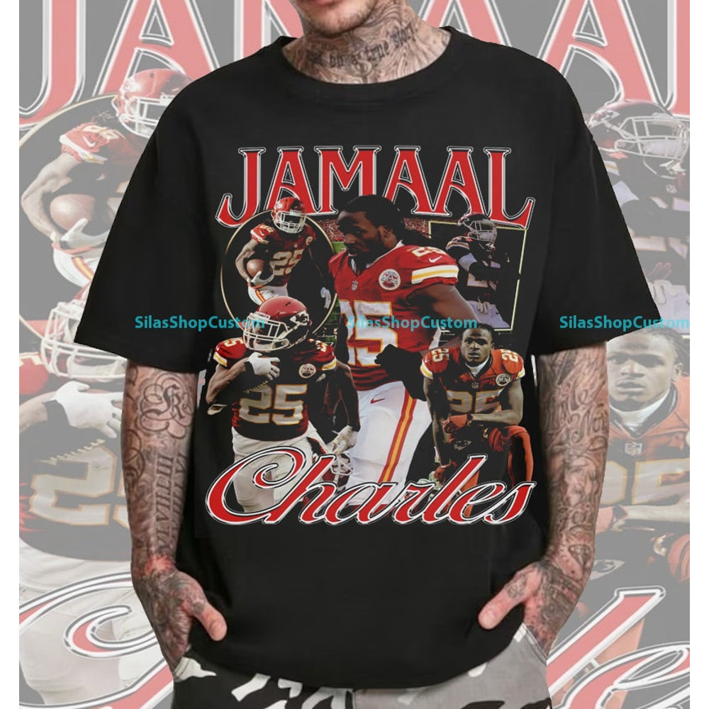 Vintage 90s Graphic Style Jamaal Charles T-Shirt, Jamaal Charles Tee, Retro Jamaal Charles Oversized TShirt, Football T-Shirt, Sport T-Shirt.jpg