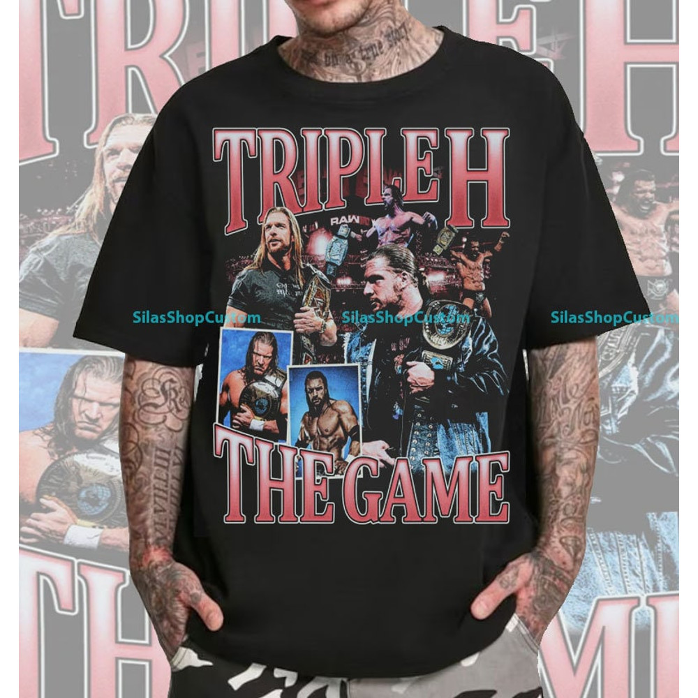 Vintage 90s Graphic Style Triple H T-Shirt, Triple H Tee, Retro Triple H T-Shirt, Triple H Boxer T-Shirt, Sport T-Shirt.jpg