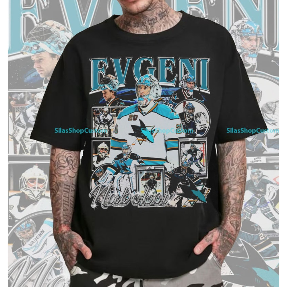 Vintage 90s Graphic Style Evgeni Nabokov T-Shirt, Evgeni Nabokov Tee, Retro Evgeni Nabokov Unisex T-Shirt, Hockey T-Shirt, Sport T-Shirt.jpg