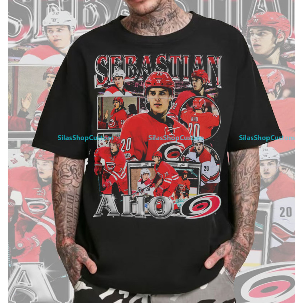 Vintage 90s Graphic Style Sebastian Aho T-Shirt, Sebastian Aho Tee, Retro Sebastian Aho Unisex T-Shirt, Hockey T-Shirt, Sport T-Shirt.jpg