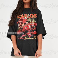 carlos sainz jr. shirt driver racing championship formula racing tshirt spanish