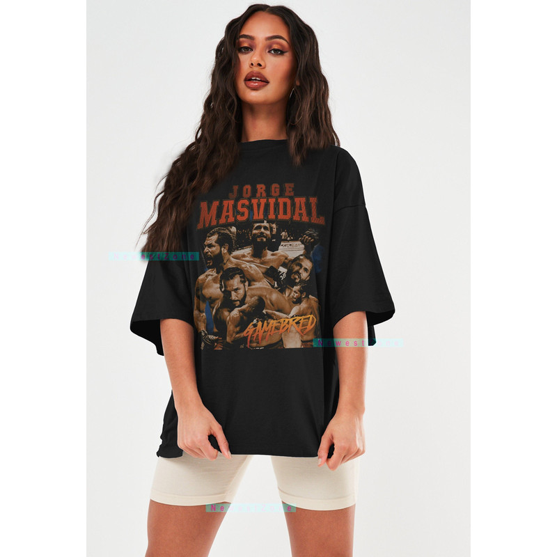Jorge Masvidal Gamebred T-Shirt American Professional Fighter 90s Retro Shirt Boxing Fans Vintage Graphic Tee Hoodie Sweatshirt Gift NZ77.jpg
