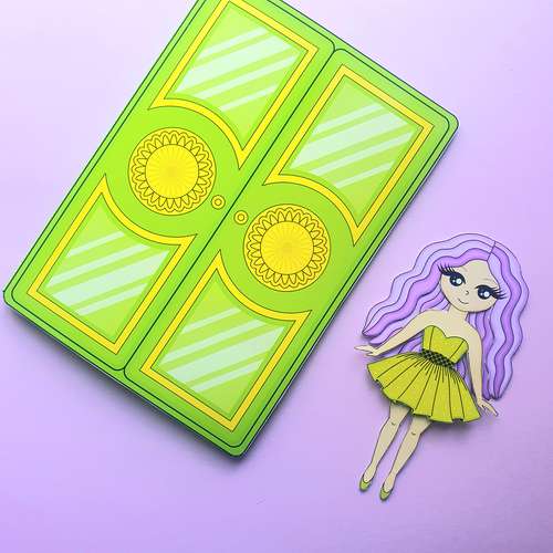 Paper doll with clothes Wardrobe no.3 PDF