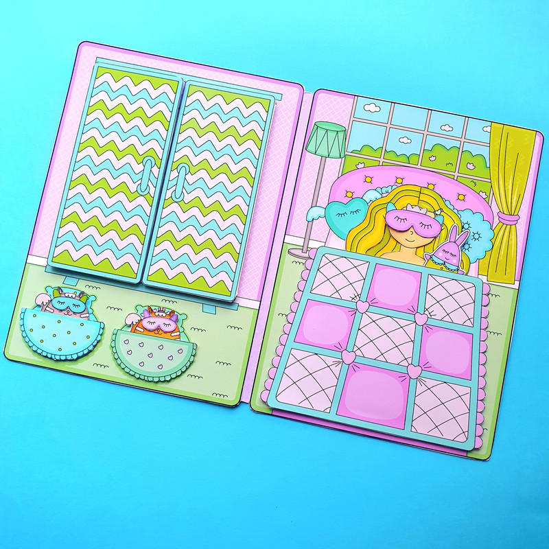 Dollhouse for paper doll Bedroom