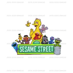sesame street character logo png