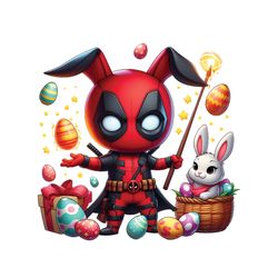 chibi bunny deadpool happy easter png