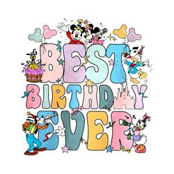 mickey couple friends best birthday ever png