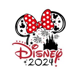 minnie mouse disneyland castle 2024 svg
