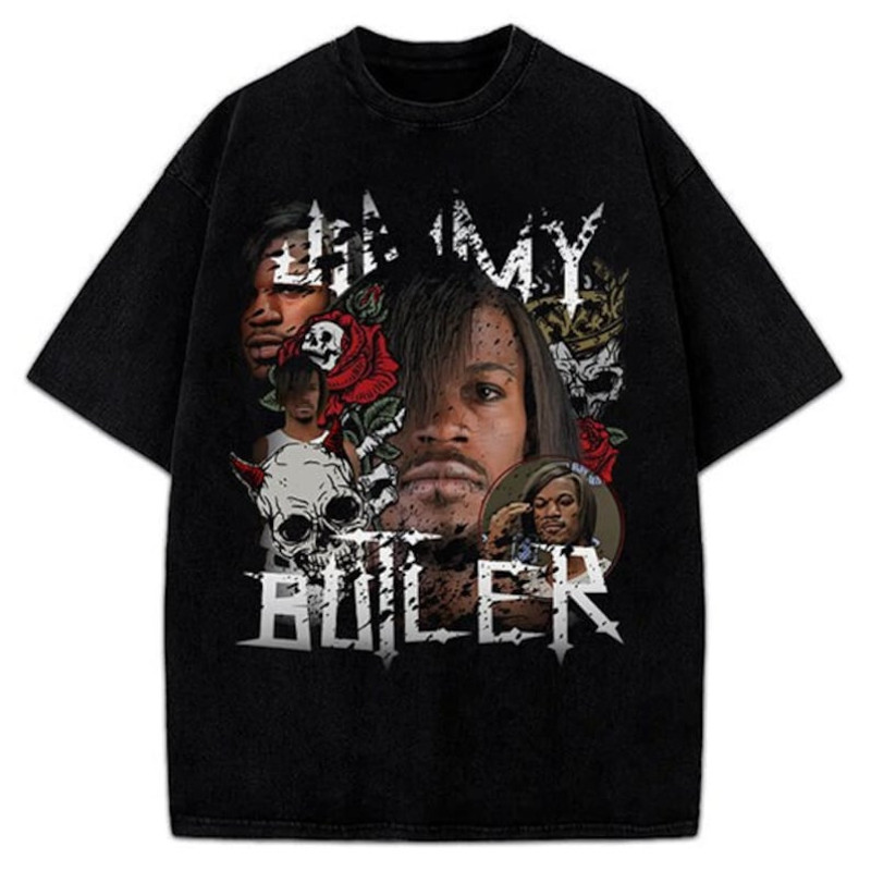 Jimmy Butler Emo Long Hair Himmy Funny Skull And Roses Custom Graphic T-Shirt1.jpg