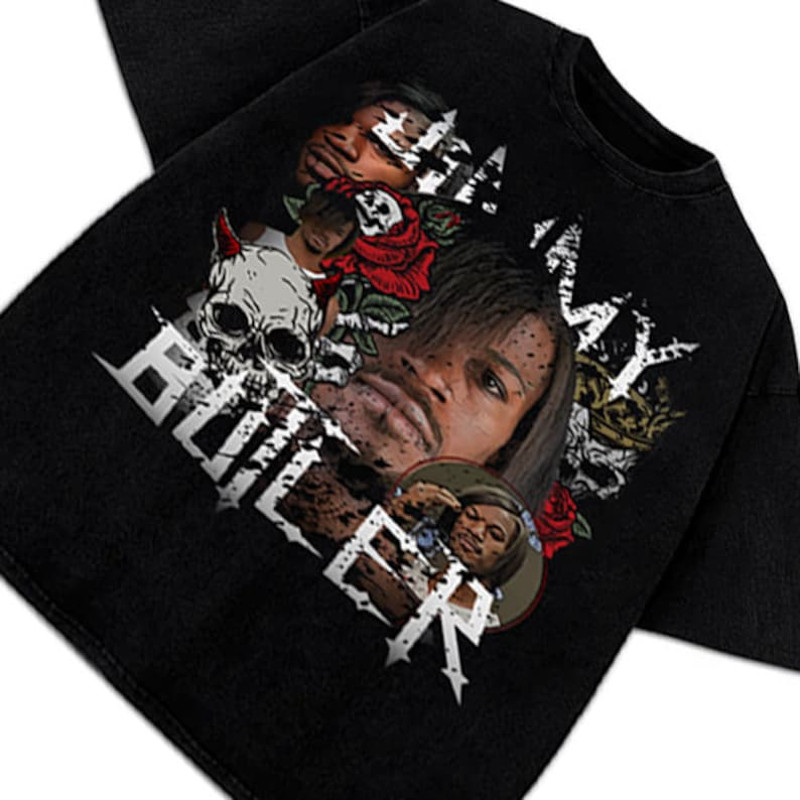Jimmy Butler Emo Long Hair Himmy Funny Skull And Roses Custom Graphic T-Shirt2.jpg