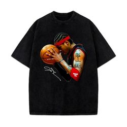 allen iverson the answer sixers 90's basketball vintage streetwear style t-shirt