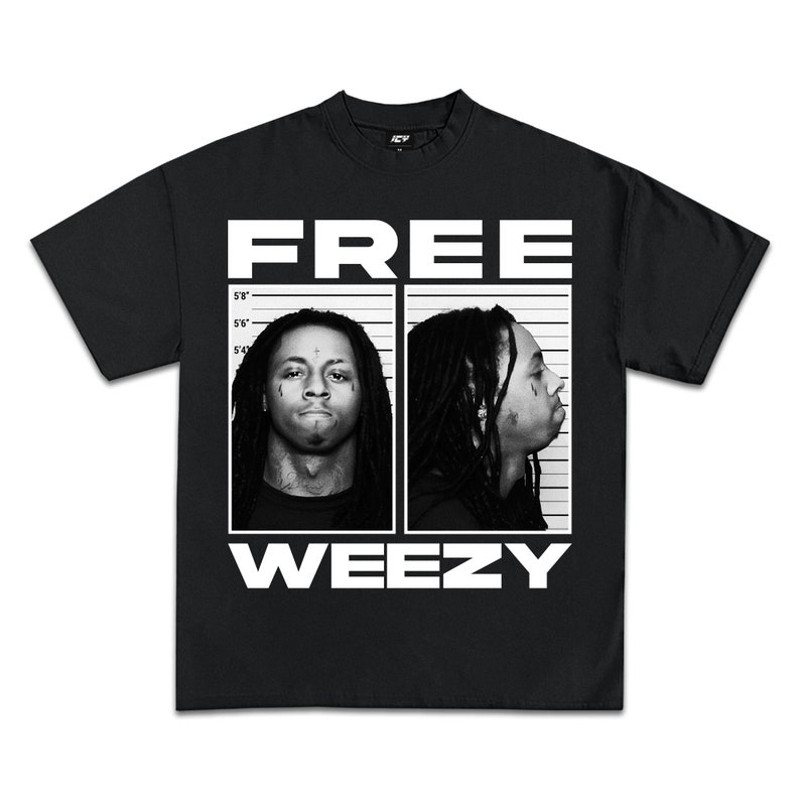 FREE WEEZY Lil Wayne Jumbo T-Shirt  Rap Tee Vintage Style Concert Graphic Face Tee  Rare Hip Hop Young Money Drake1.jpg