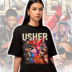 rapper usher shirt, vintage usher 90s shirt, retro usher graphic tee for fan, vintage usher rap hip hop y2k shirt, usher