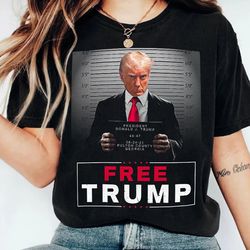 free trump mugshot shirt, potus mug shot tshirt, save america tshirt, trump 2024 tee