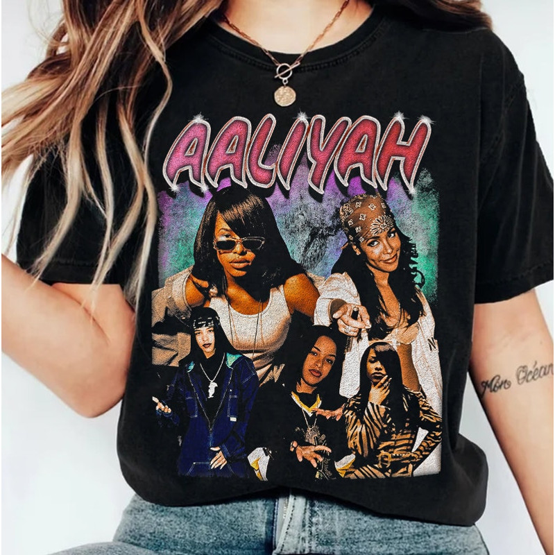 Graphic Bootleg Vintage Tee aaliyah vintage t shirt artist tees 90s inspired homage style throwback tee vintage tees.jpg