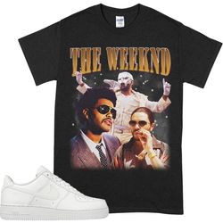 vintage the weeknd tshirt the weeknd shirt hip-hop music shirt starboy after hours album the weeknd shirt