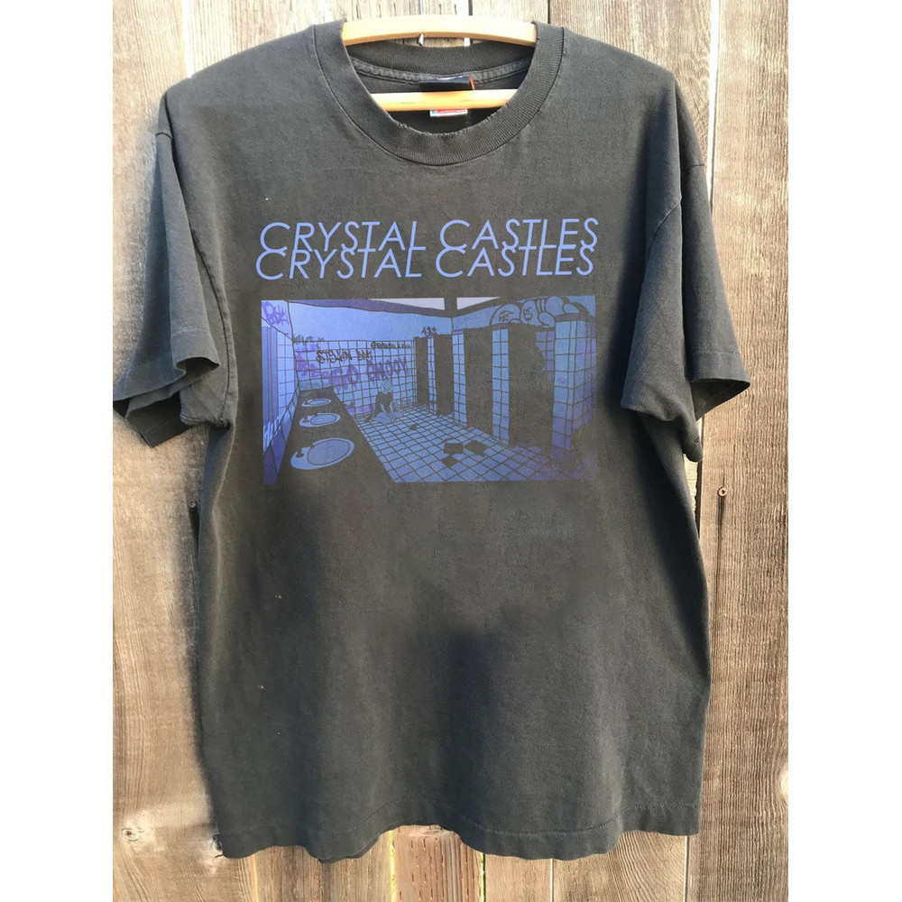 Vintage 90s Crystal Castles Music Band Tee, Castles Alice Glass & Ethan Kath Tee, Doe Deer Song, Crystal Music Album Shirt, Gift for Fans1.jpg