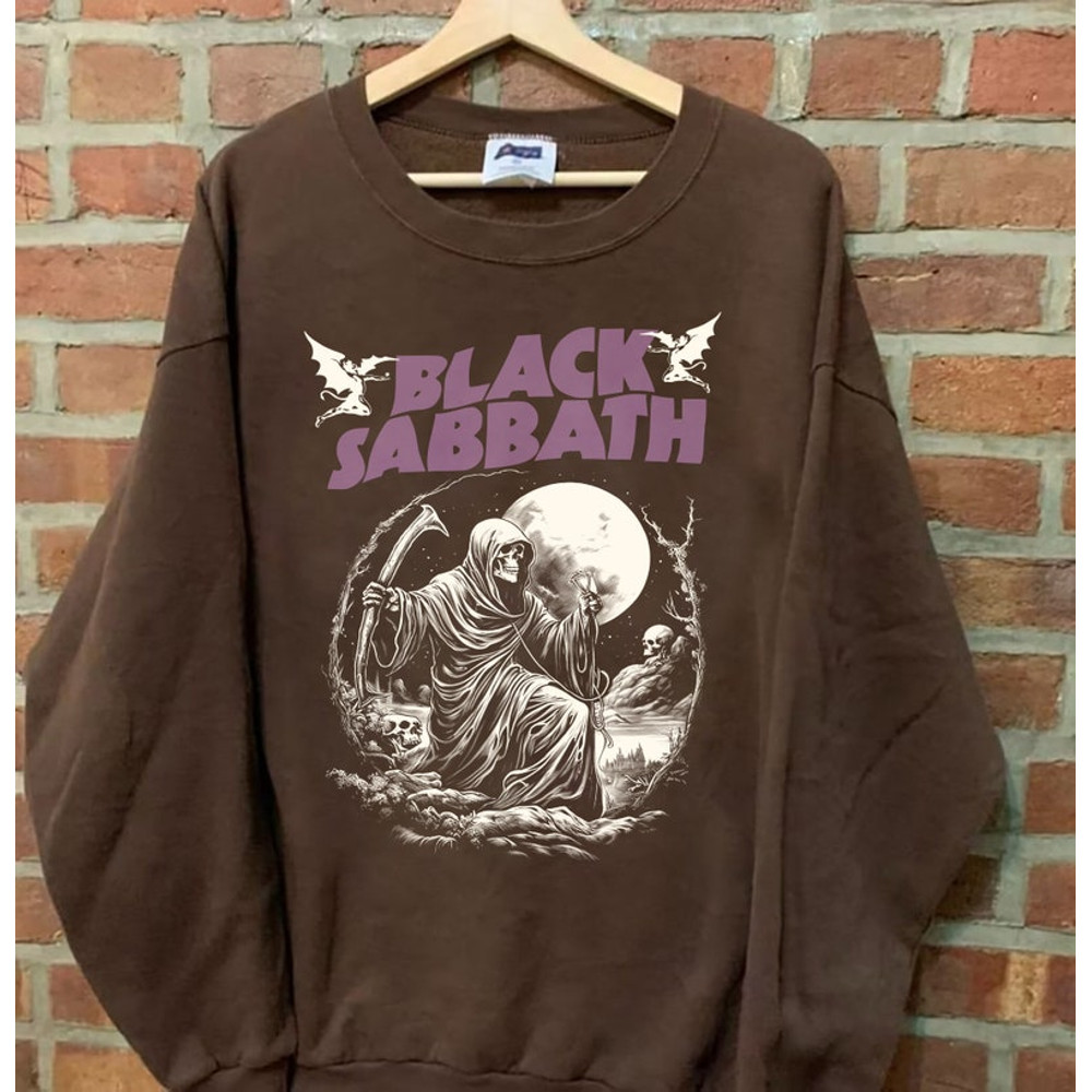 Vintage 80s Black Sabbath Band Tee, Band Black Sabbath Heavy Metal Shirt, Rock Poster Style, 80s Clothing, Black Sabbath Lover Gift Tee1.jpg