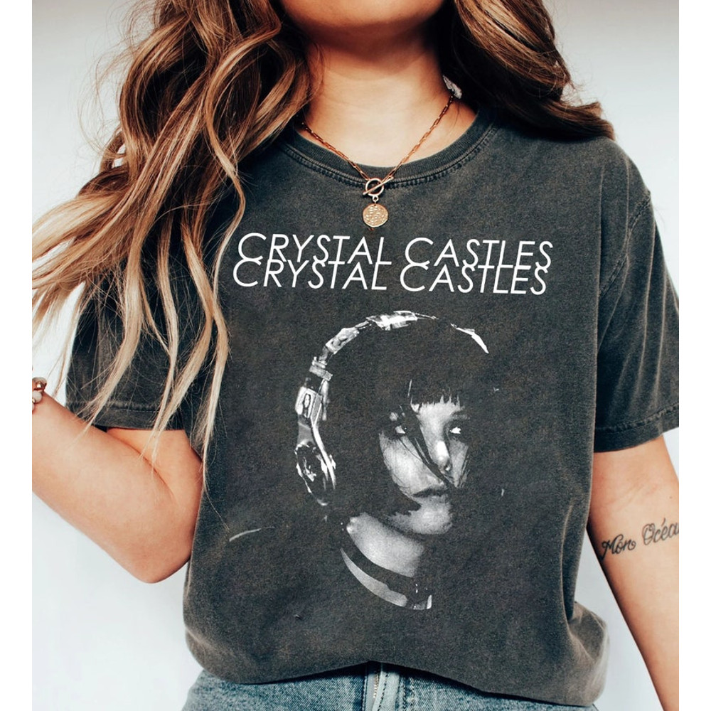 Crystal Castles Music Band ,Crystal Castles merch Oversized, Alice Glass and Ethan Kath Tee, Music Band Graphic Tee, Gift for Fans1.jpg