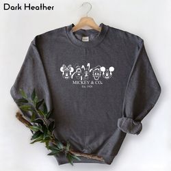 disney character sweatshirt, mickey mouse and friends sweatshirt