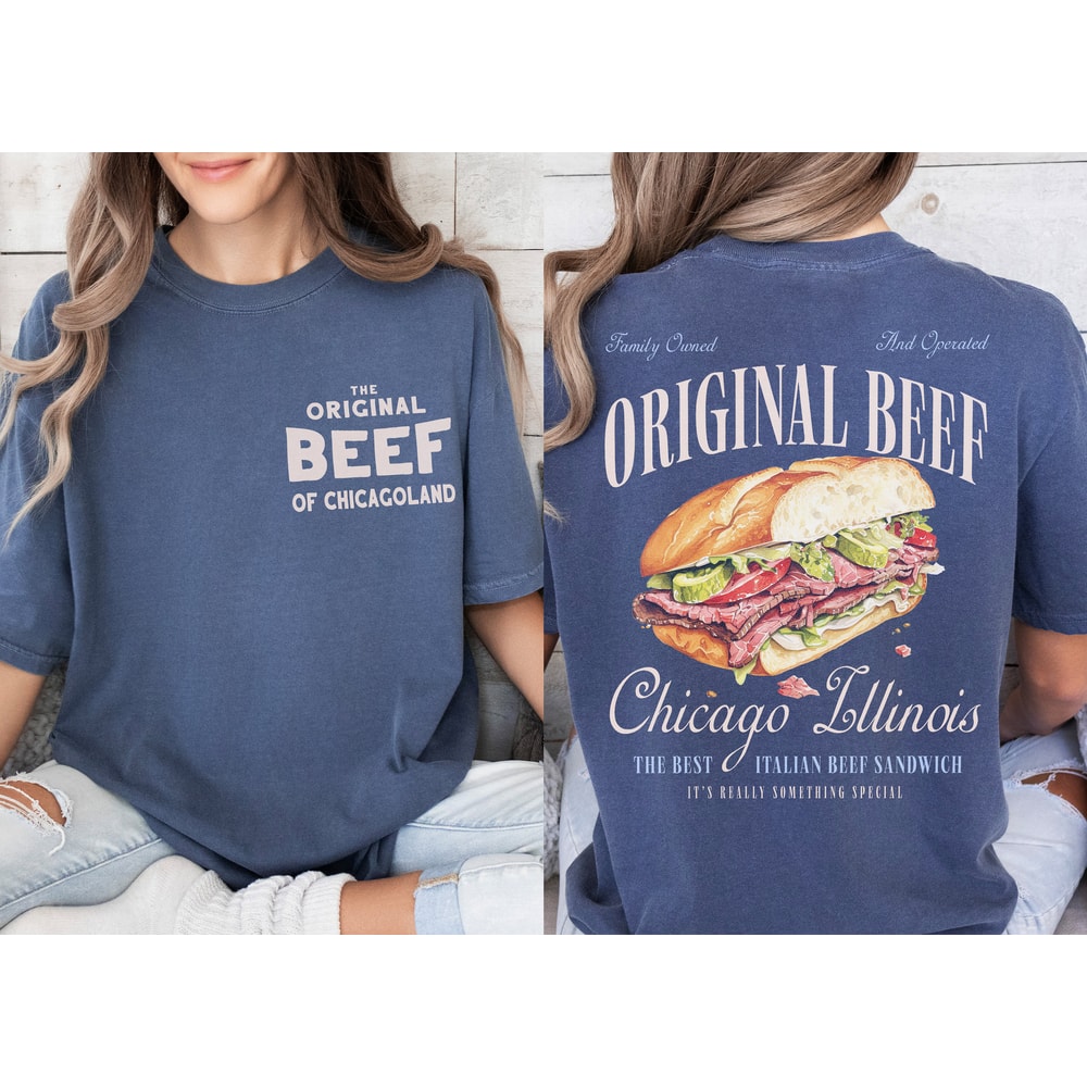The Bear TV Show Shirt, Jeremey Allen White Retro Graphic T-Shirt, Vintage Original Beef of Chicagoland Restaurant Sandwich Tee.jpg