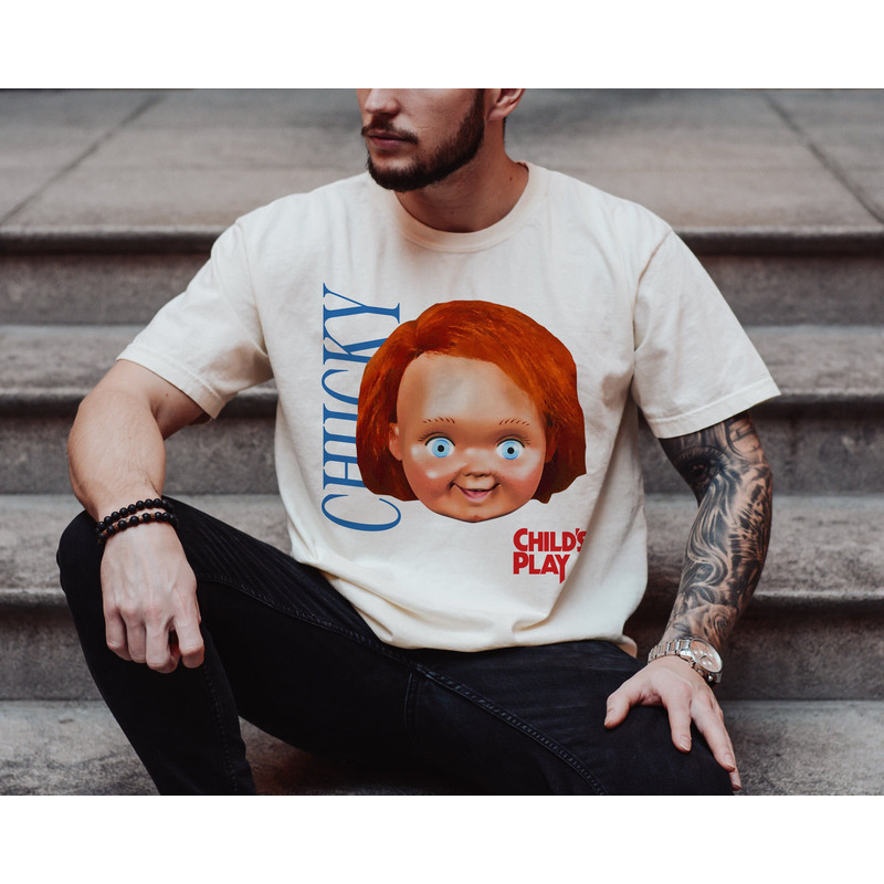 Vintage Chucky Childs Play T-Shirt, Heavyweight Unisex Chucky Doll Good Guys Horror Movie Shirt, Comfort Colors 1717 Garment-Dyed T-shirt.jpg