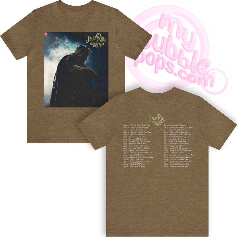 Jelly Roll The beautifully broken tour 2024 Unisex Jersey Short Sleeve Tee.jpg