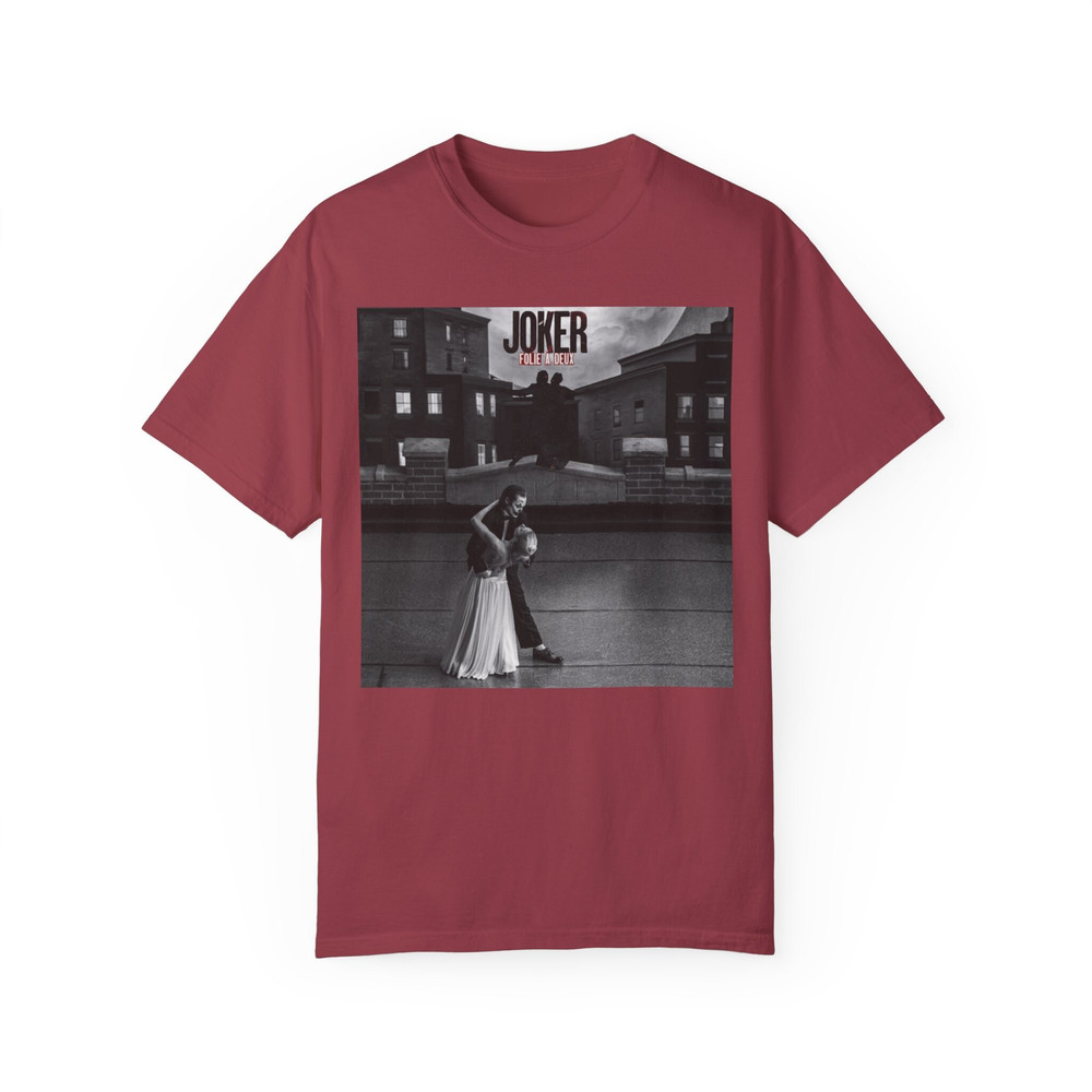 Joker 2 Folie a deux movie Lady Gaga Unisex Garment-Dyed T-shirt.jpg
