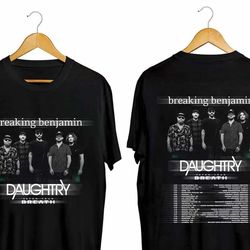 breaking benjamin us tour 2024 shirt, breaking benjamin band fan shirt, breaking benjamin 2024 concert shirt