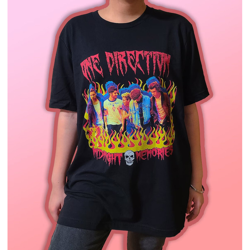 Heavy Metal Direction Shirt - vintage style band tee, One Direction Tee, Aqua Unisex Adult Tee T-shirt Short Sleeve Shirt Jersey.jpg