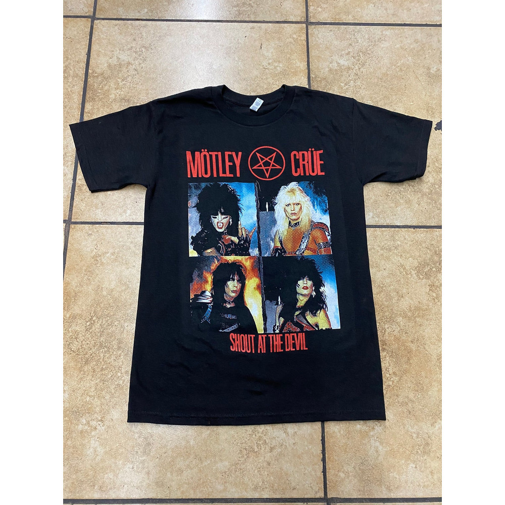 Motley Crue Shout At The Devil T- Shirt. Motley Crue Unisex Shout Shirt, Vintage Style Tee, Concert Tee, Best Gift for Fan.jpg