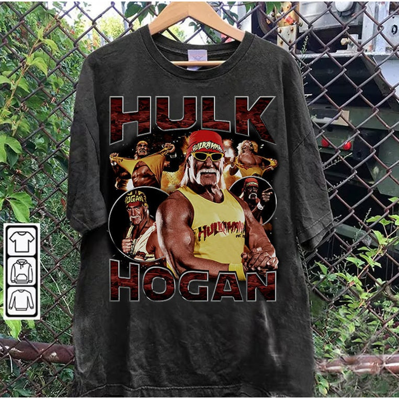 Vintage 90s Graphic Style Hulk Hogan TShirt - Hulk Hogan Sweatshirt - American Professional Wrestler Tee For Man and Woman Unisex Shirt.jpg