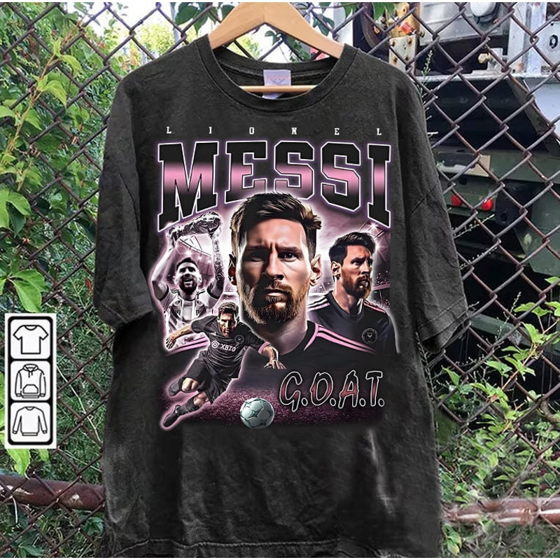 Vintage 90s Graphic Style Lionel Messi T-Shirt - Lionel Messi Vintage Hoodie - Retro American Football Tee For Man and Woman Unisex T-Shirt.jpg