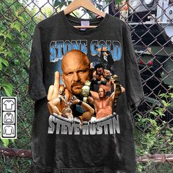 vintage 90s graphic style steve austin tshirt - steve austin t-shirt -, 152