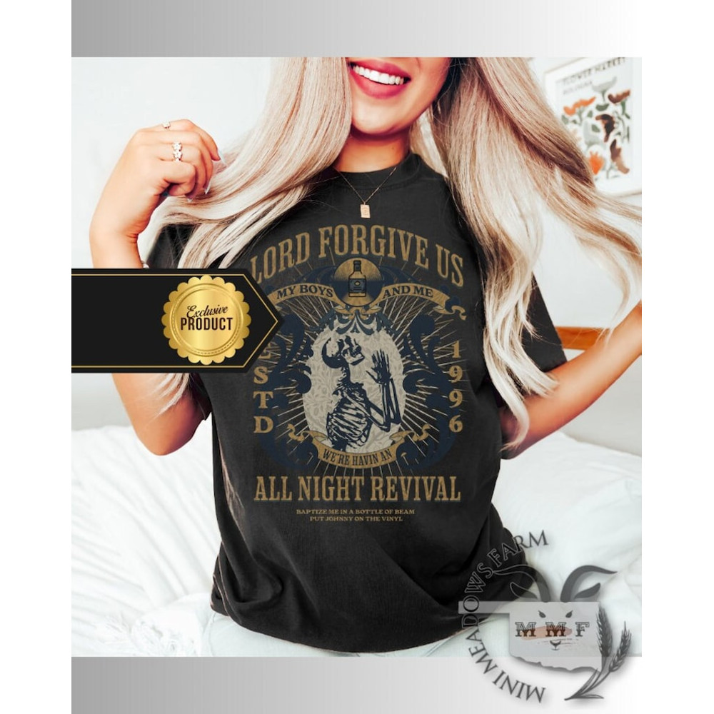 Zach Bryan Revival Tshirt, Zach Bryan Shirt, Country Concert Shirt, Skeleton, Country Music Shirts, Zach Bryan Quittin Time Tour Concert Tee1.jpg